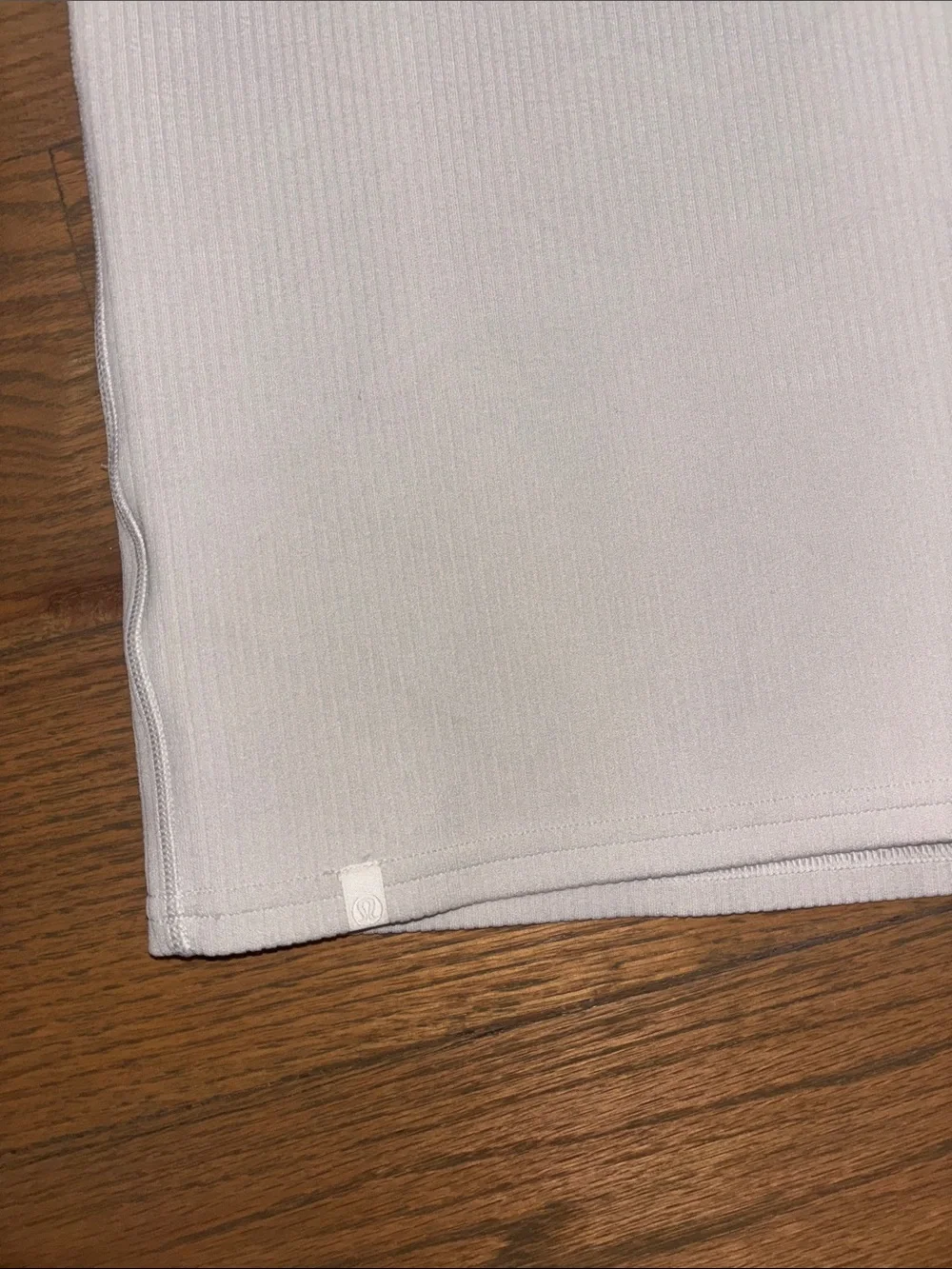 lululemon athletica White Ribbed Sleeveless Midi Dress